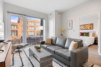 Wood floor living room